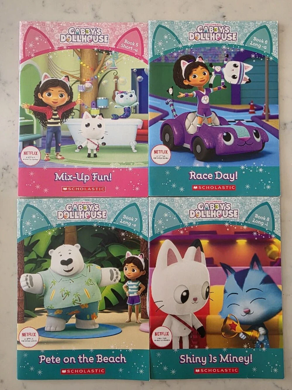 Gabby's Dollhouse Phonics Fun Kids Book Set - Teal